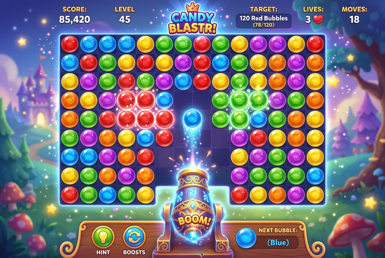 Bubble Shooter Candy Pop